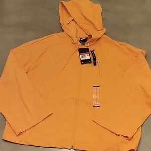 NWT Nike Orange Zip-Up Hoodie, Women's Large